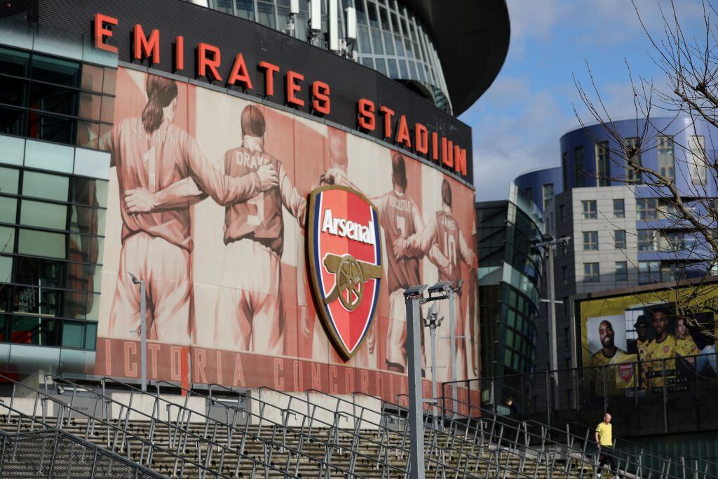El estadio del Arsenal vacío por la crisis del coronavirus