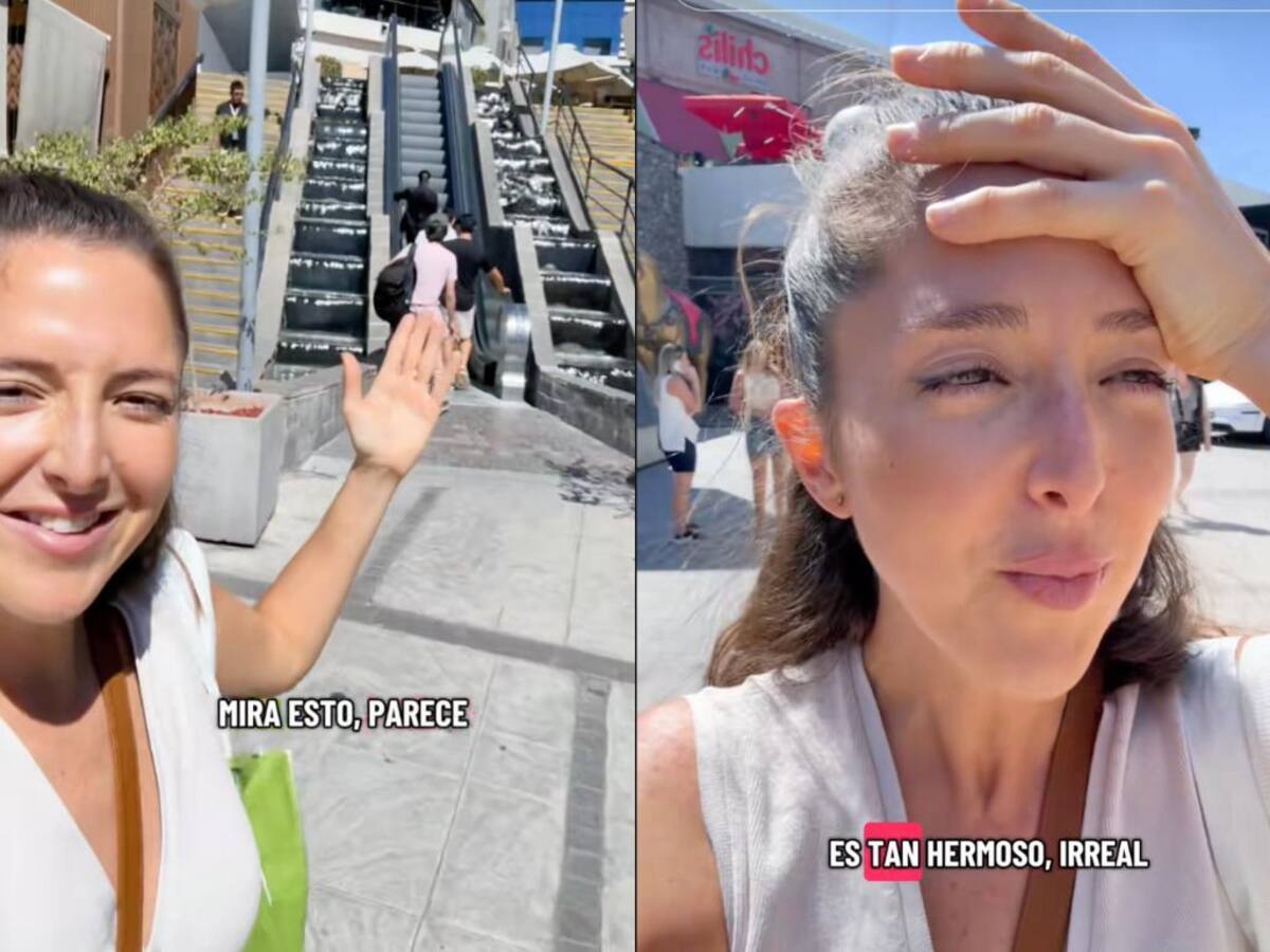 “Parece un videojuego”: “gringa” queda en shock tras visitar un mall en Chile y su video se vuelve viral