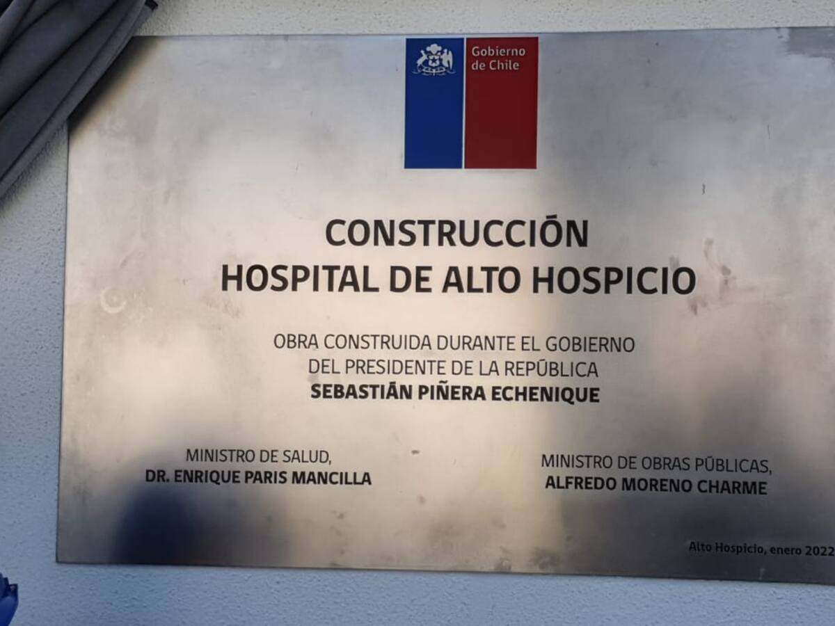“Una afrenta a su legado”: RN envía oficio a Presidente Boric por no incluir a Sebastián Piñera en placa de nuevo hospital