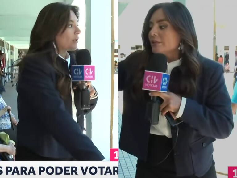 “El coche su madre...”: periodista de Chilevisión lanza “deslenguada” frase mientras cubría las Elecciones en vivo