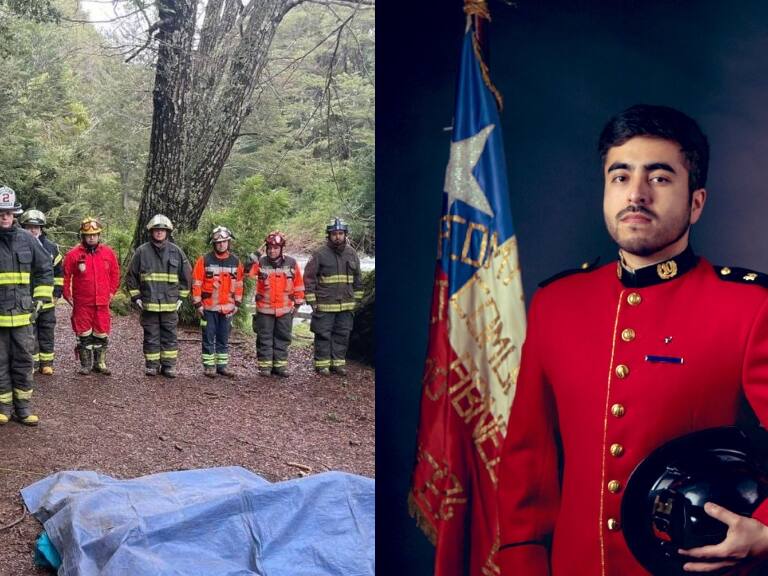 Cuerpo de Bomberos rinde homenaje a voluntario fallecido en deslizamiento de tierra en Curacautín