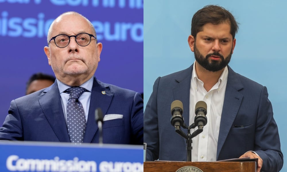 Getty Images y Agencia Uno | Embajador de Argentina en Chile, Jorge Faurie, y el Presidente Gabriel Boric