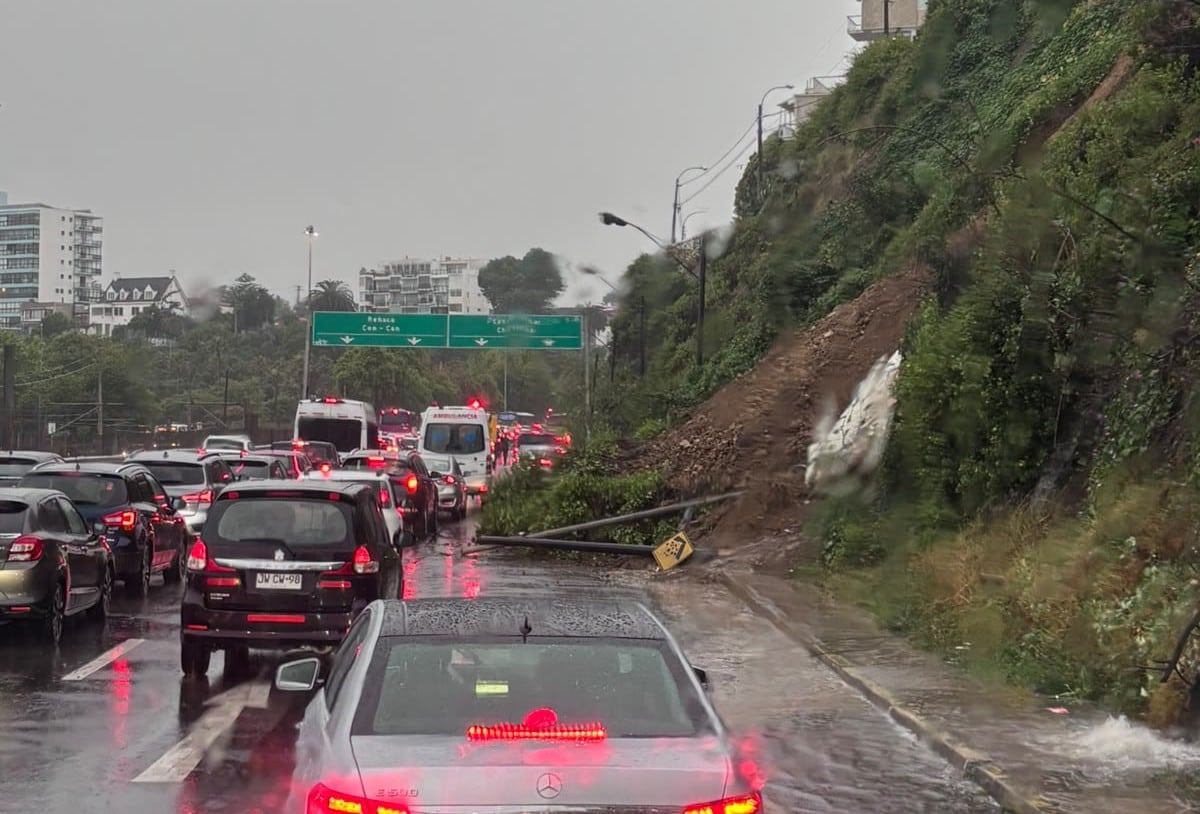 Deslizamiento de tierra en Viña