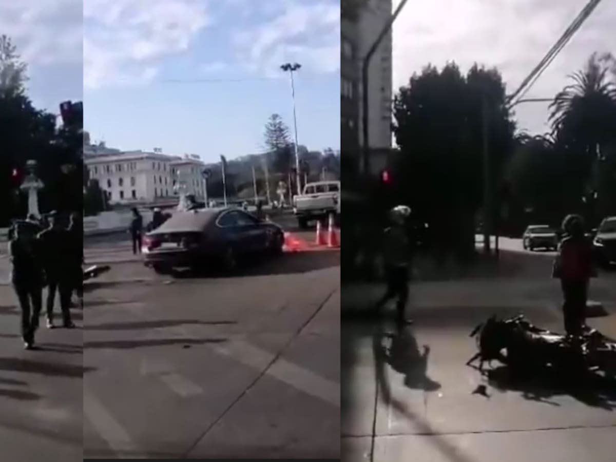 Motociclista muere en Viña del Mar tras colisión múltiple: accidente involucró dos motos y un auto