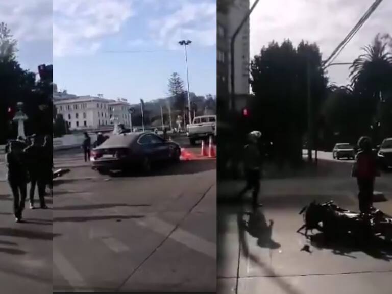Motociclista muere en Viña del Mar tras colisión múltiple: accidente involucró dos motos y un auto
