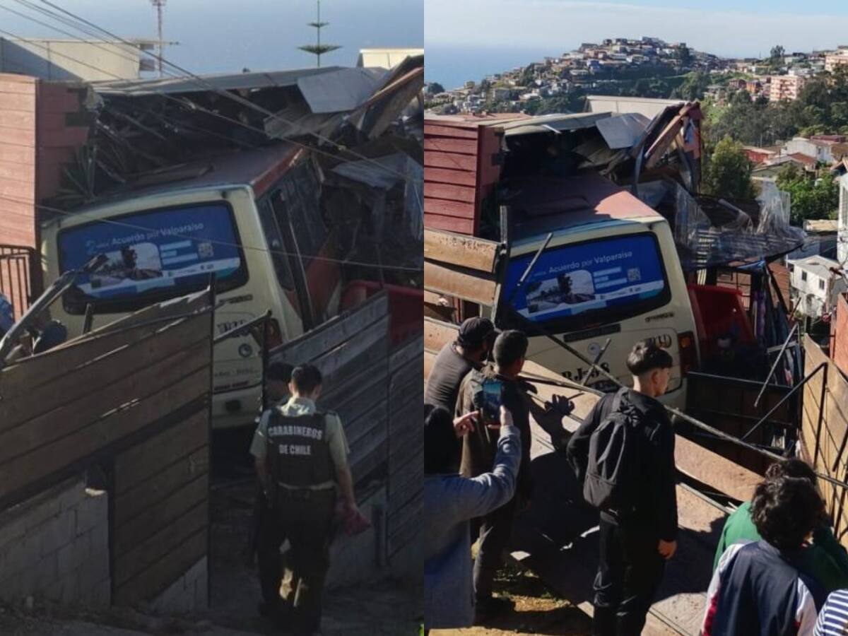Conductor de micro que terminó incrustada en una casa de Playa Ancha dio positivo por cocaína