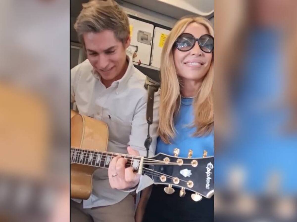Carlos Baute y Marta Sánchez cantaron «Colgando en tus manos» en avión para calmar a la tripulación en medio de turbulencias