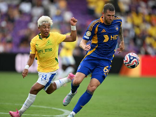 El chileno Marcelo Allende jugando contra Ulsan Hyundai en el Mundial de Clubes 2025. Foto: getty Images