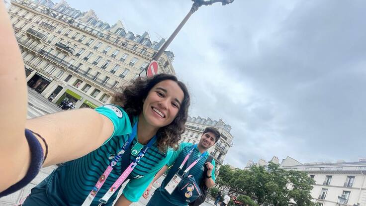 Francisca Garrido, voluntaria chilena en París 2024