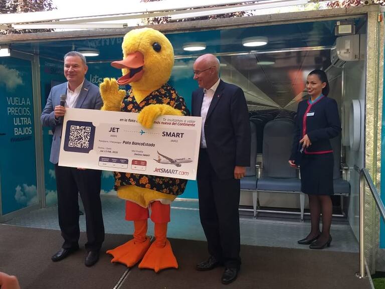 Ejecutivos de Jetsmart y el "pato" del Bancoestado