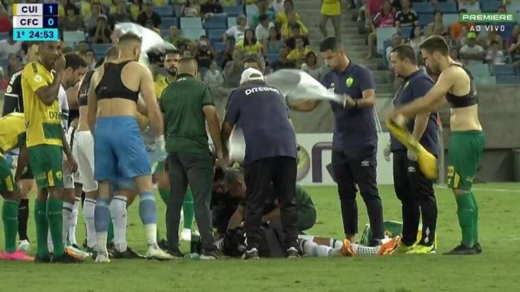 Compañero de Benjamín Kuscevic en Coritiba se desvanece en pleno partido