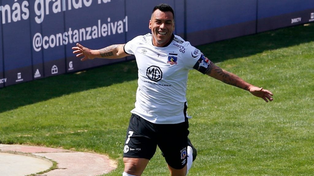 6 de Septiembre del 2020/SantiagoEsteban Paredes(c) celebra su primer gol y el 1 a 0 de coló coló ,durante el partido valido por la Novena fecha del Campeonato Nacional AFP PlanVital 2020, entre Universidad de Chile vs Colo Colo, disputado en el Estadio Nacional.
FOTO:FRANCISCO LONGA/AGENCIAUNO