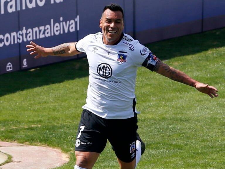 6 de Septiembre del 2020/SantiagoEsteban Paredes(c) celebra su primer gol y el 1 a 0 de coló coló ,durante el partido valido por la Novena fecha del Campeonato Nacional AFP PlanVital 2020, entre Universidad de Chile vs Colo Colo, disputado en el Estadio Nacional.
FOTO:FRANCISCO LONGA/AGENCIAUNO
