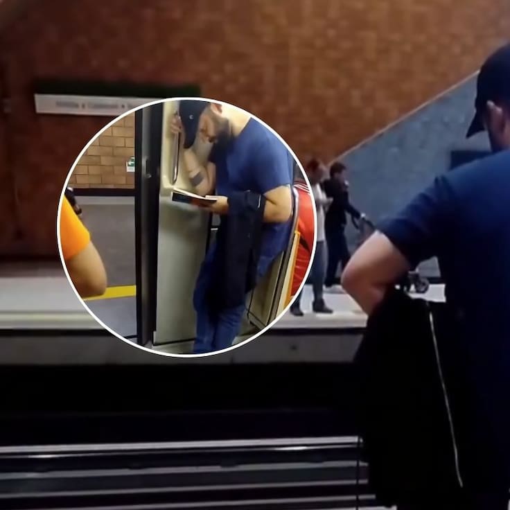 Entre elogios y críticas: expresidente Boric reaparece en el Metro y desata ola de reacciones en redes sociales