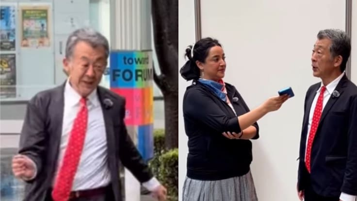 Chilena viajó a Japón y logró entrevistar al viral Tohru Dance: “Pirinoli-San” sorprendió con su respuesta sobre Chile