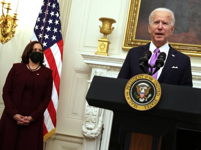 Biden y Kamala Harris en la Casa Blanca