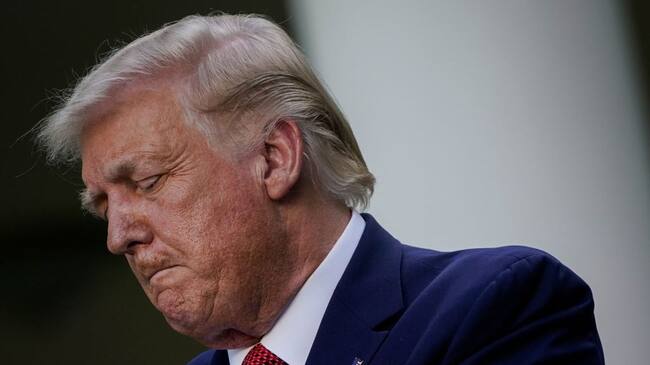 WASHINGTON, DC - JULY 14: U.S. President Donald Trump speaks to the media in the Rose Garden at the White House on July 14, 2020 in Washington, DC. President Trump spoke on several topics including Democratic presidential candidate Joe Biden, the stock market and relations with China as the coronavirus continues to spread in the U.S., with nearly 3.4 million confirmed cases. (Photo by Drew Angerer/Getty Images)