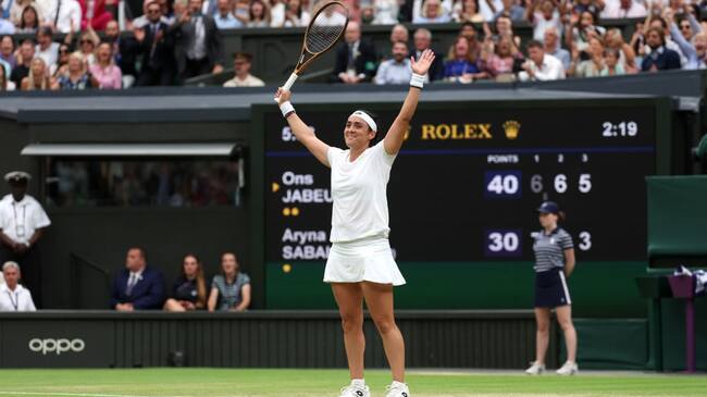 Ons Jabeur remonta ante Sabalenka para clasificar por segundo año seguido a la final de Wimbledon