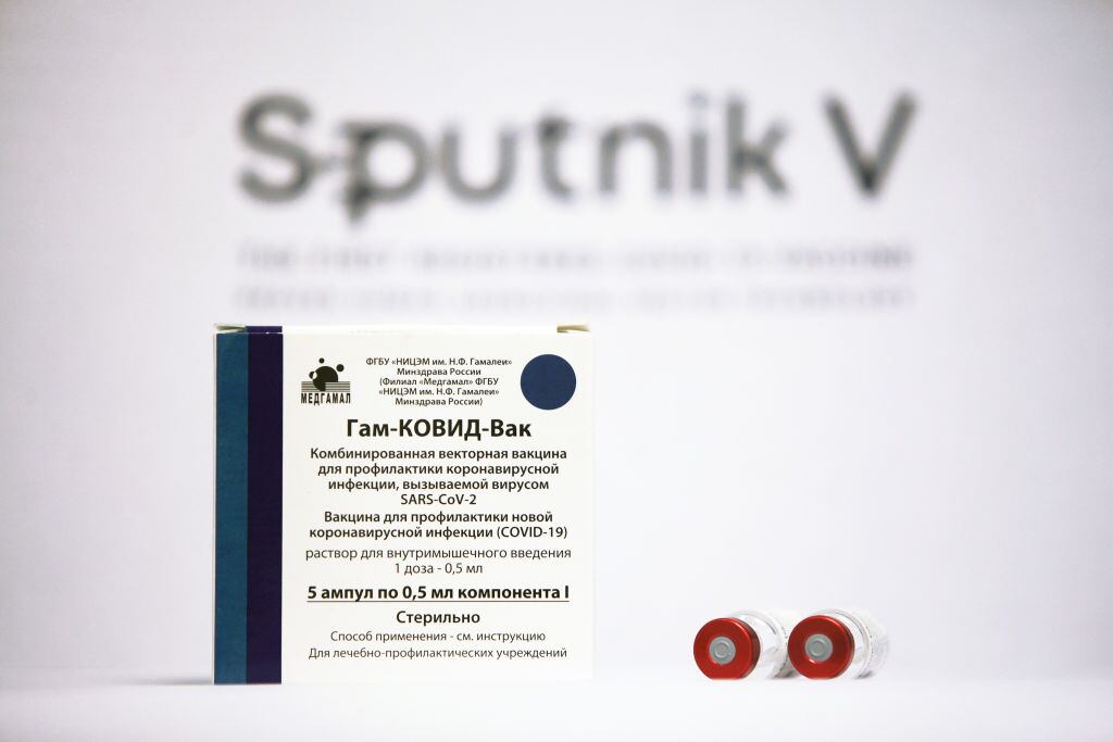 Imagen del medicamento ruso Sputnik V contra el coronavirus Covid-19