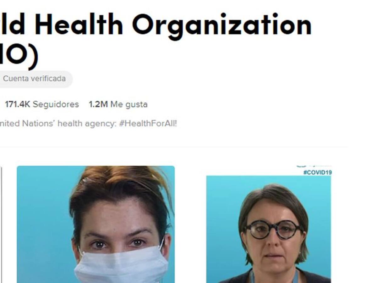 OMS se une a TikTok para evitar la desinformación y fake news sobre el coronavirus