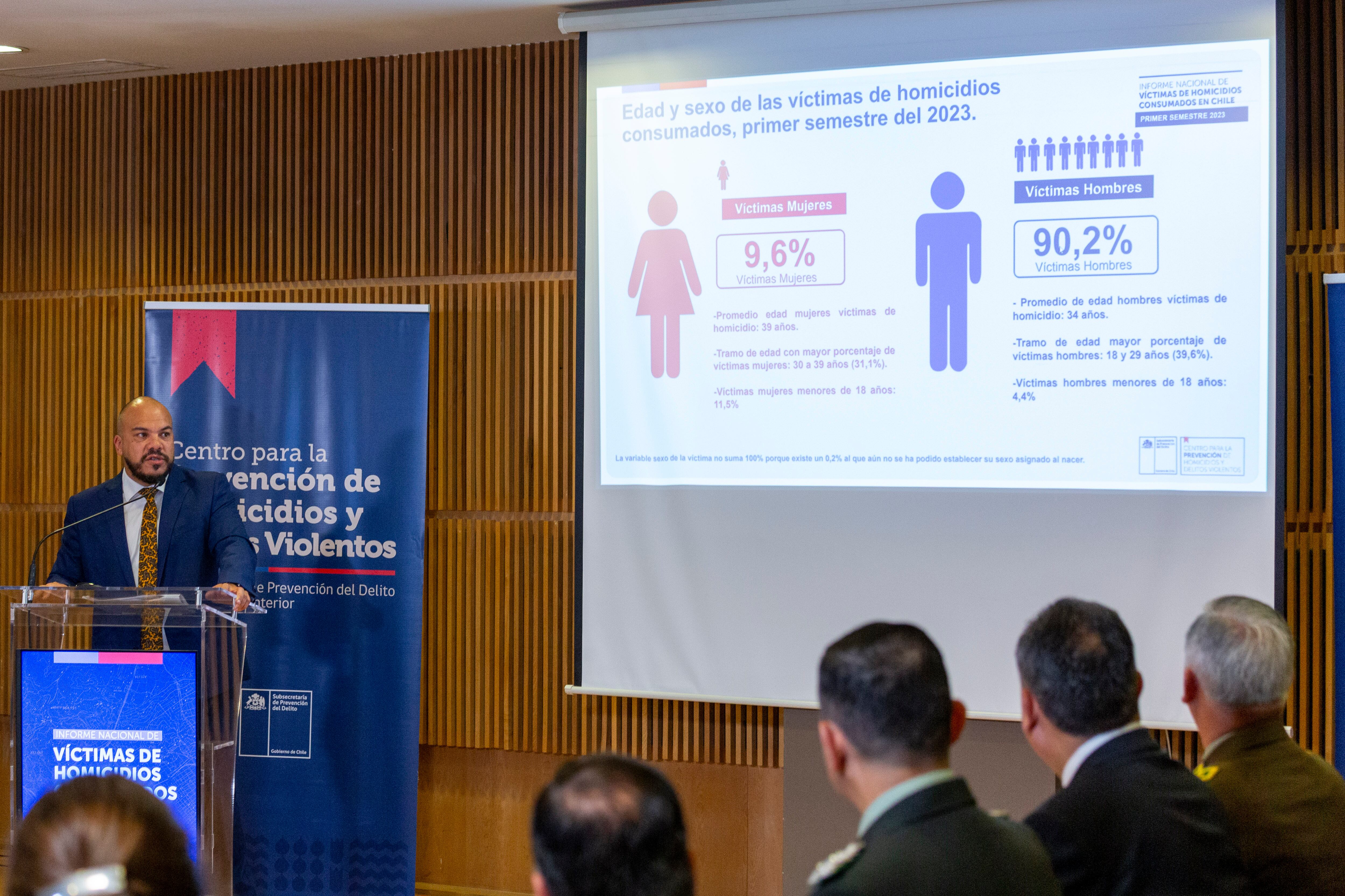 24 DE ENERO DEL 2024 / SANTIAGO Ministerio del interior realiza la presentación de nuevo Informe Nacional de víctimas de Homicidios consumados en Chile.En la foto: El subsecretario de prevención del delito, Eduardo Vergara.FRANCISCO VICENCIO / AGENCIAUNO