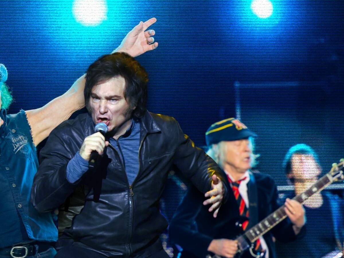 “VAAAAAAAAMOOOOOO”: Javier Milei celebró invitación a cantar con AC/DC, pero todo era una noticia falsa
