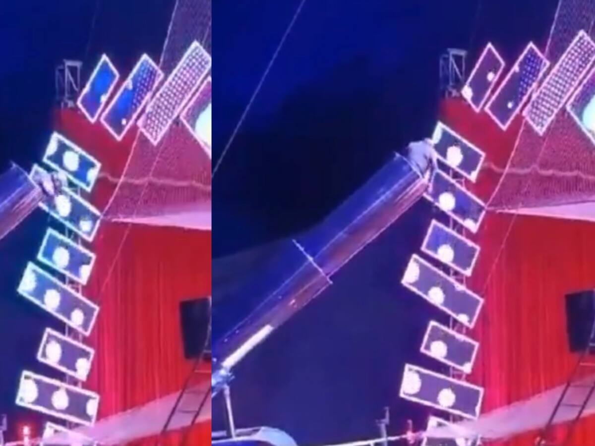 Captan momento en que “hombre bala” sufre grave accidente mientras realizaba show de circo en Antofagasta