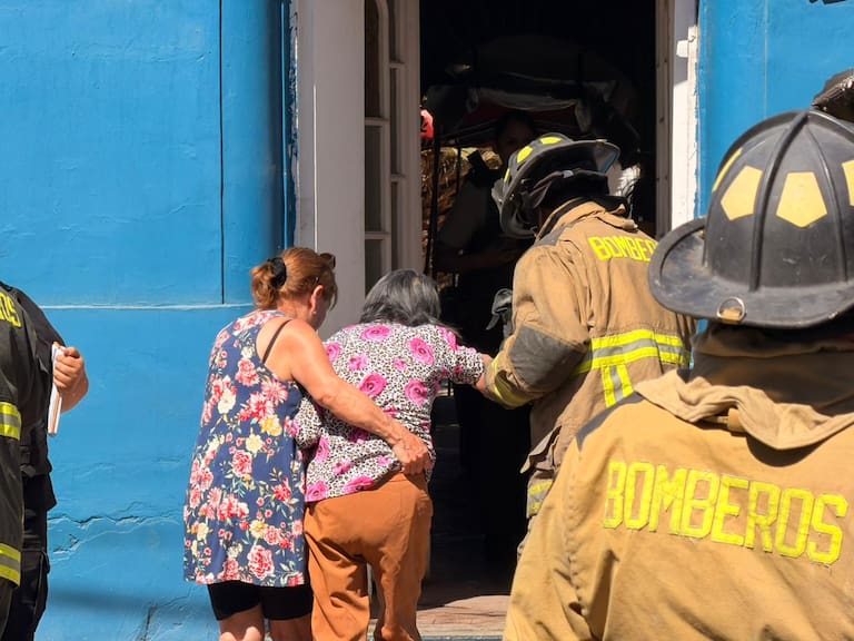 Incendio en casa de reposo de Quinta Normal