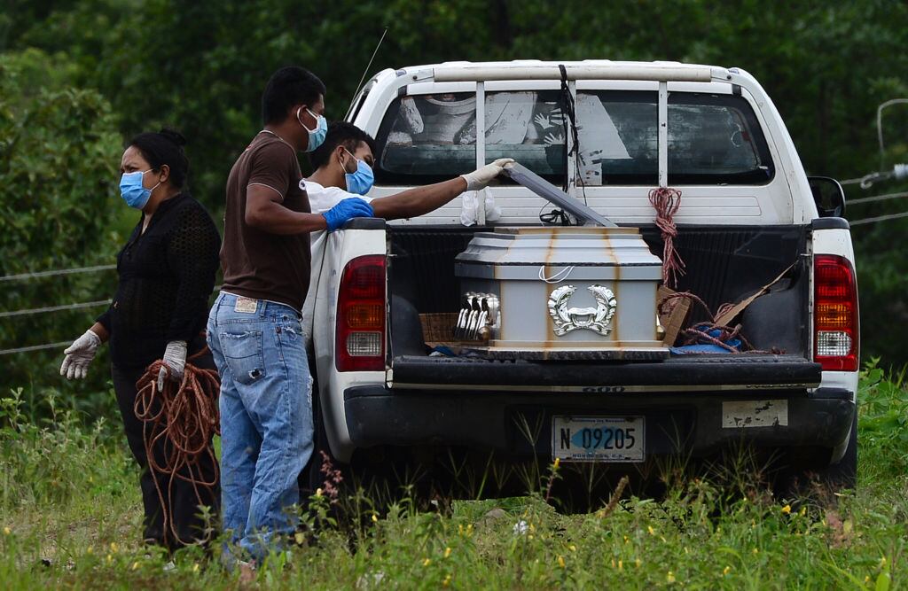 Funeral de fallecido por Covid-19 en Honduras