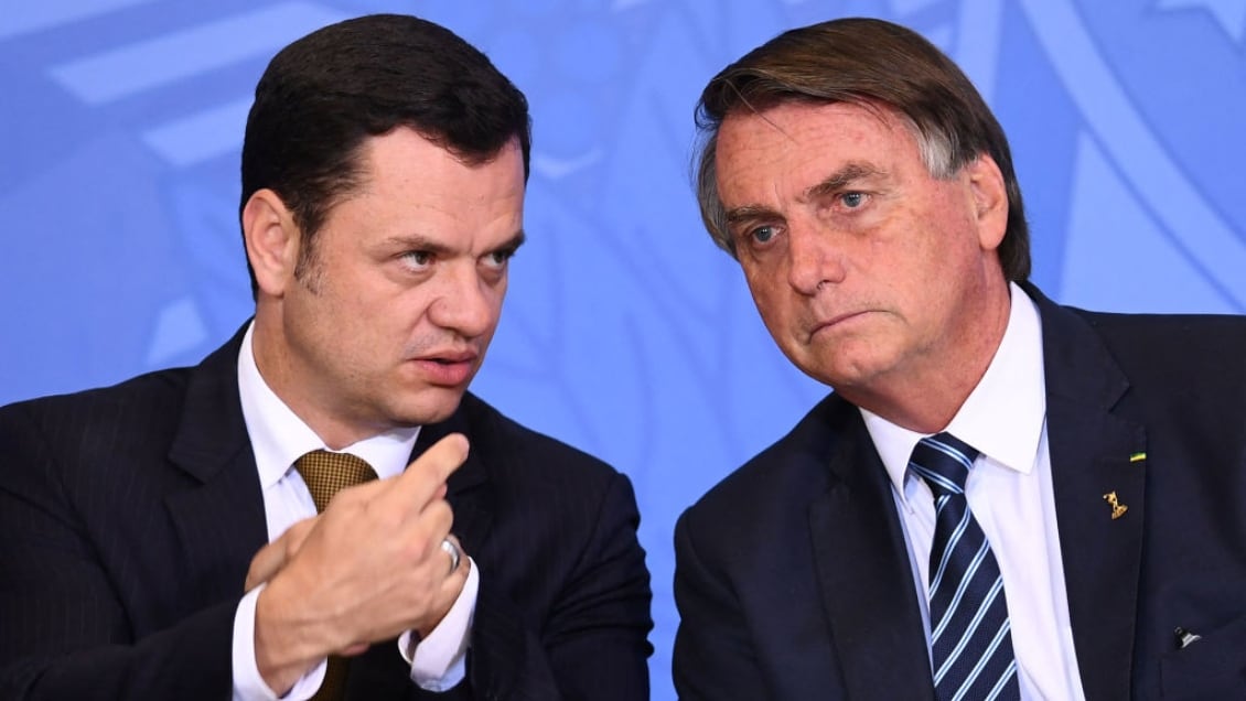Anderson Torres y Jair Bolsonaro.