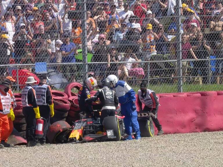 Fórmula 1: mira el choque entre Max Verstappen y Lewis Hamilton en el Gran Premio de Gran Bretaña