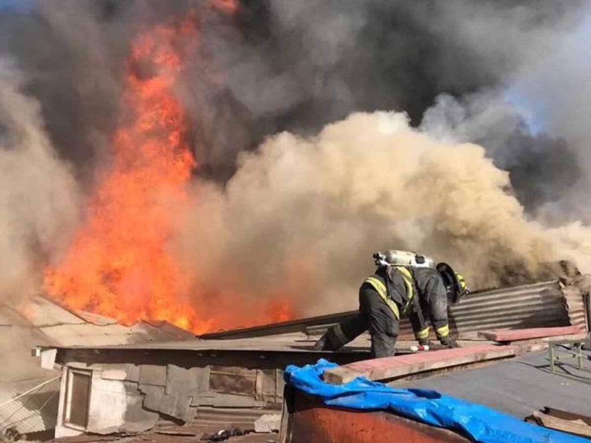 Incendio afectó a cité en la comuna de Estación Central