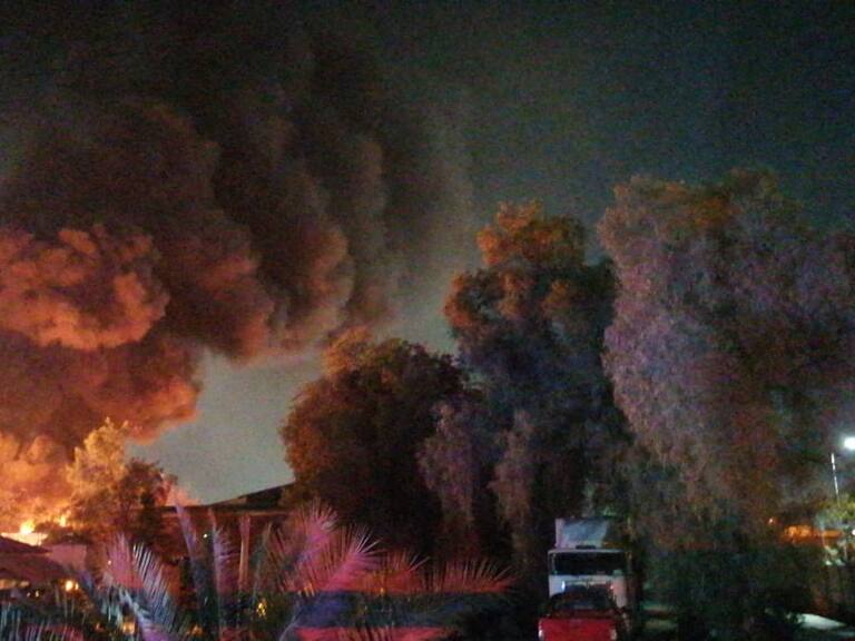 Incendio de gran magnitud afectó fábrica de espuma industrial en San Bernardo