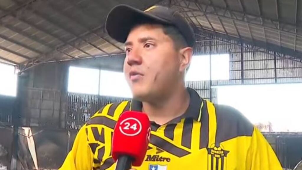 Frederick Arancibia, presidente de Huracán Sur: "Me duele en el alma ver el club quemado, pero sirvió de cortafuegos"