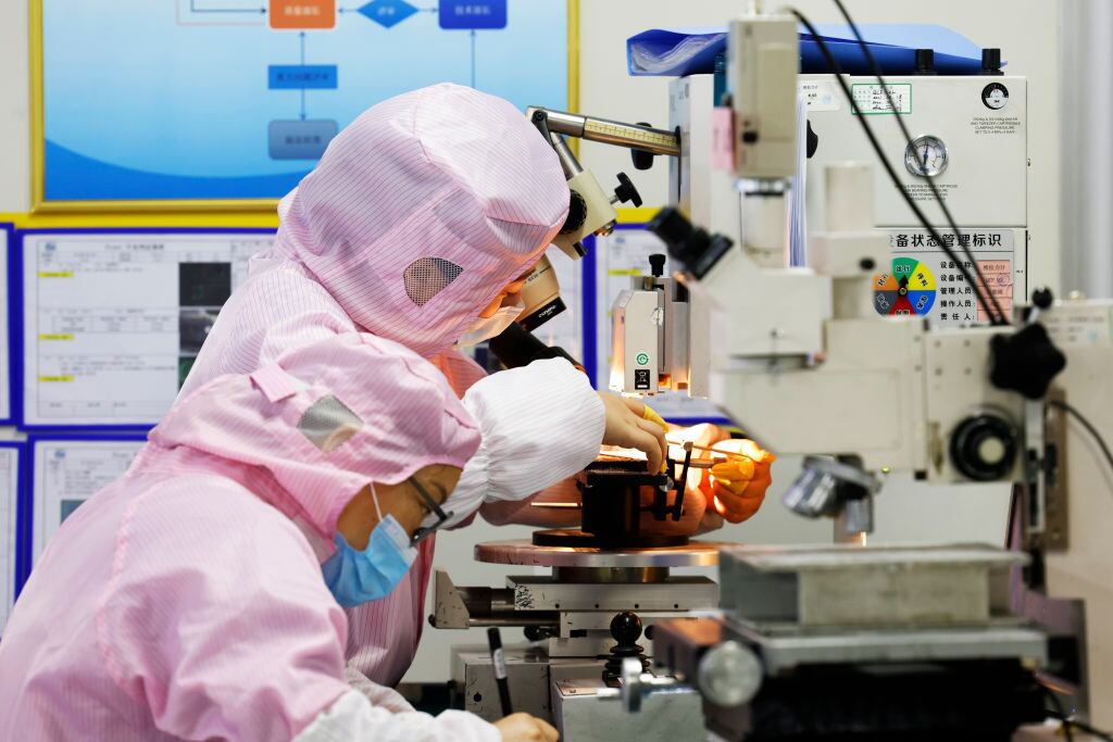 Compañía que fabrica chips en la ciudad de Suqian en China