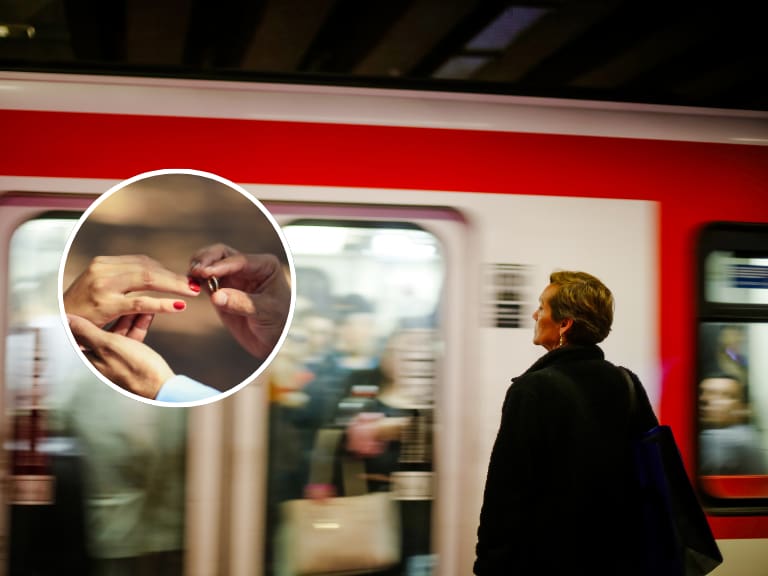 Desde mensajes románticos hasta peticiones de matrimonio: la iniciativa del Metro de Santiago por San Valentín