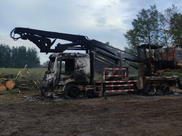 Coordinadora Arauco Malleco se adjudica ataque a predio forestal en La Araucanía