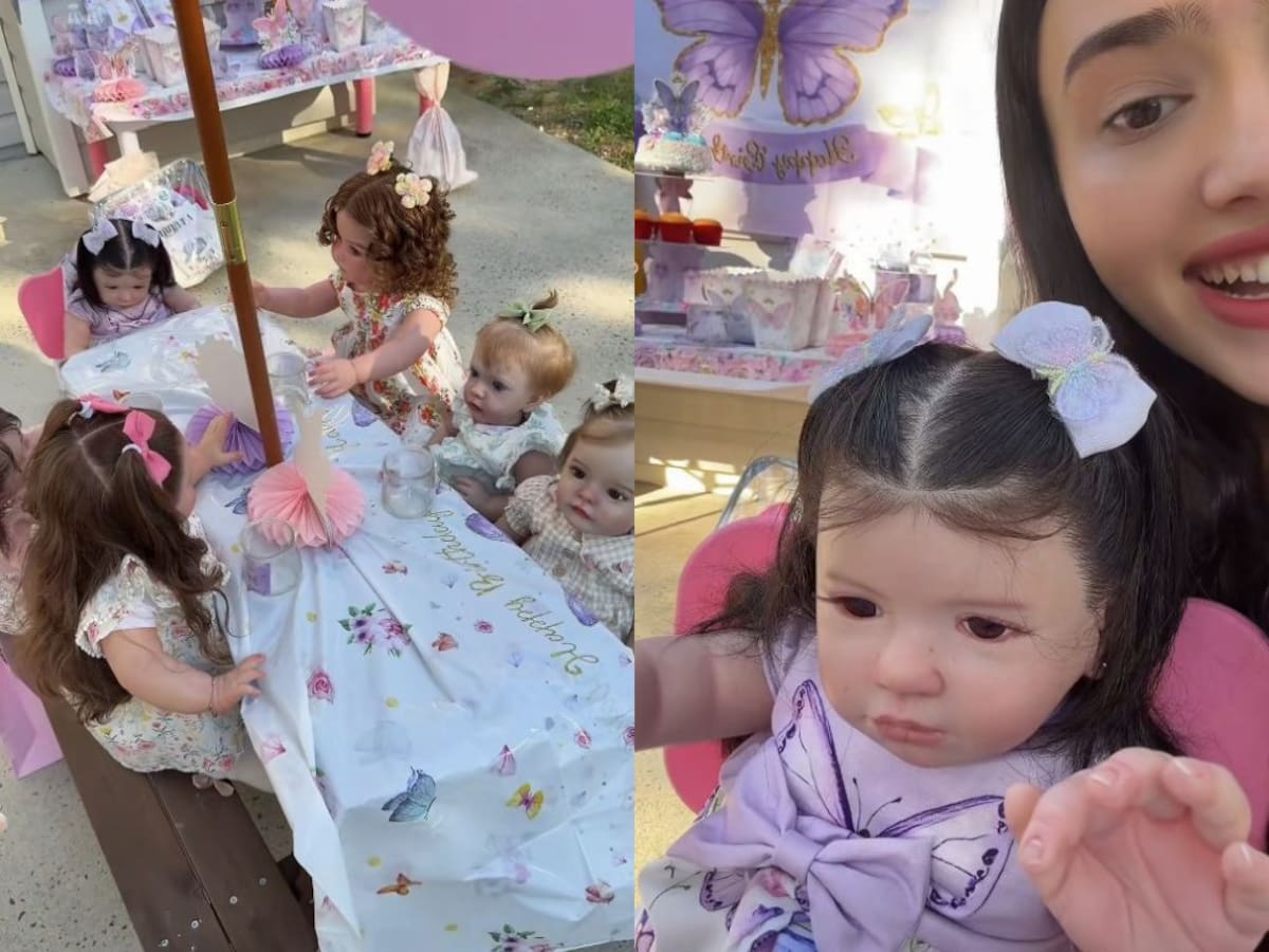 “El mundo se va a la mier...”: mujer celebra cumpleaños de su “hija” muñeca y genera ola de reacciones
