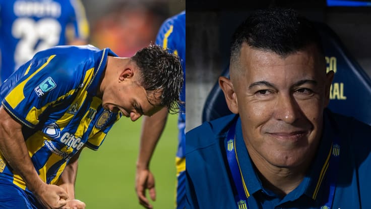 Vicente Pizarro se viste de héroe con su primer gol en Rosario Central: así reaccionó Jorge Almirón