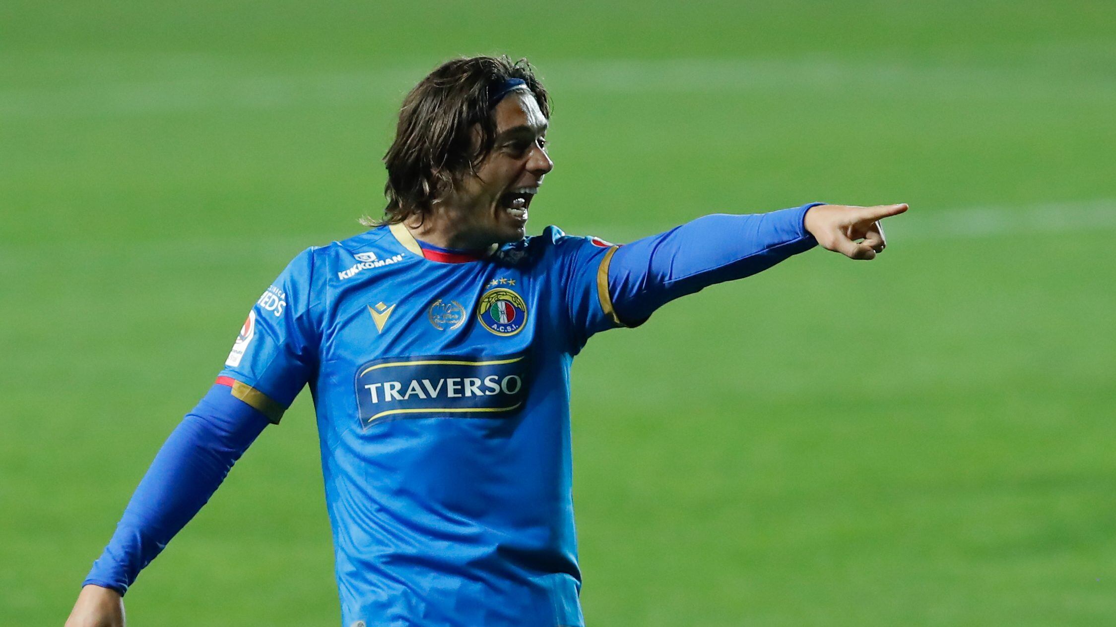 31 de Mayo del 2021/RANCAGUAJoaquín Montecinos(c) celebra su primer gol y el 1 a 1 de Audaz Italiano ,durante el partido valido por la novena fecha del Campeonato Nacional AFP PlanVital 2021, entre Audax Italiano vs Universidad de Chile, disputado en el Estadio El Teniente.
FOTO:FRANCISCO LONGA/AGENCIAUNO