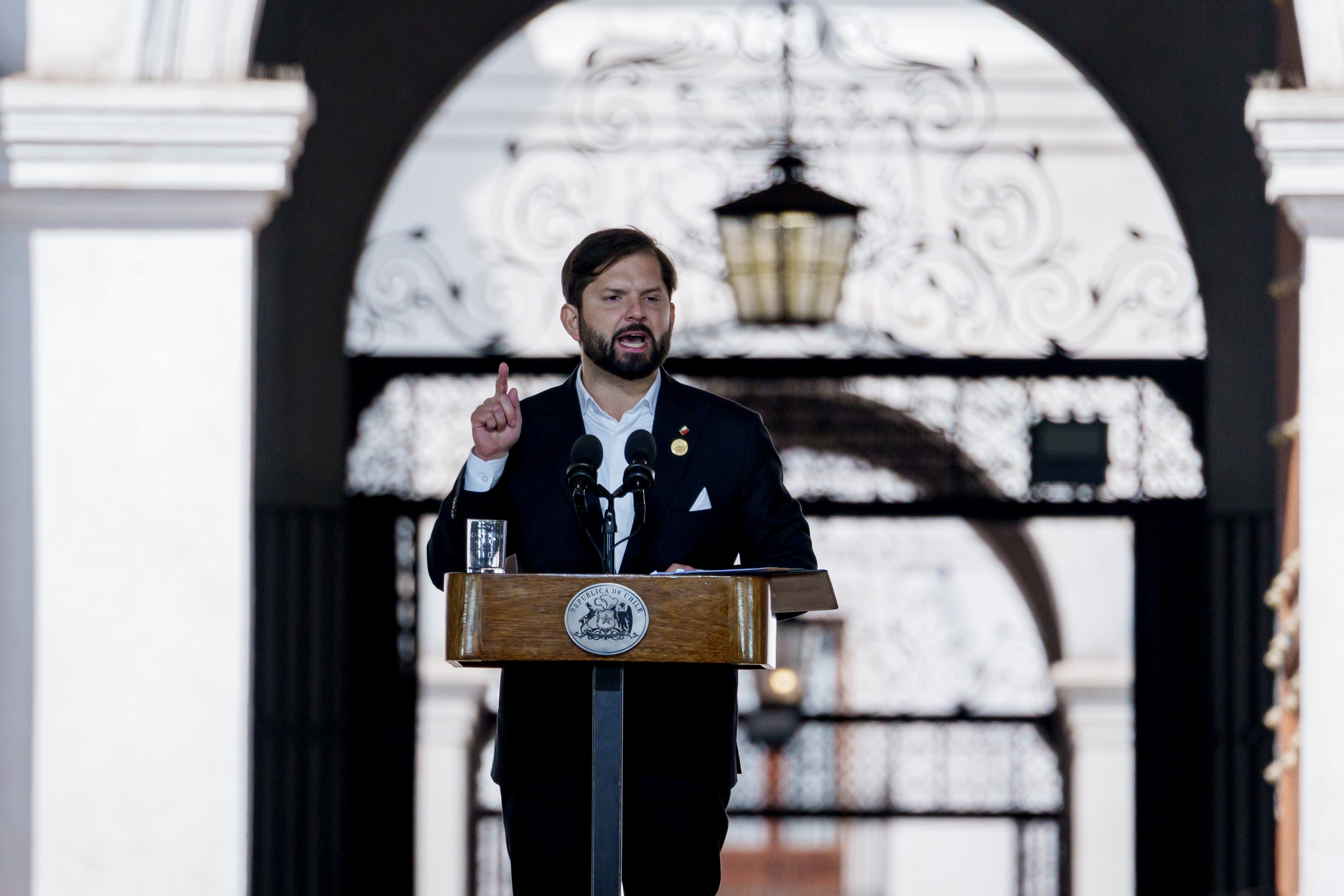 El saludo de Año Nuevo del Presidente Gabriel Boric | Getty Images