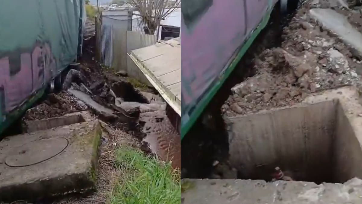 Más de 100 clientes sin agua en Lota tras descarrilamiento de tren: esto podría tardar la reposición