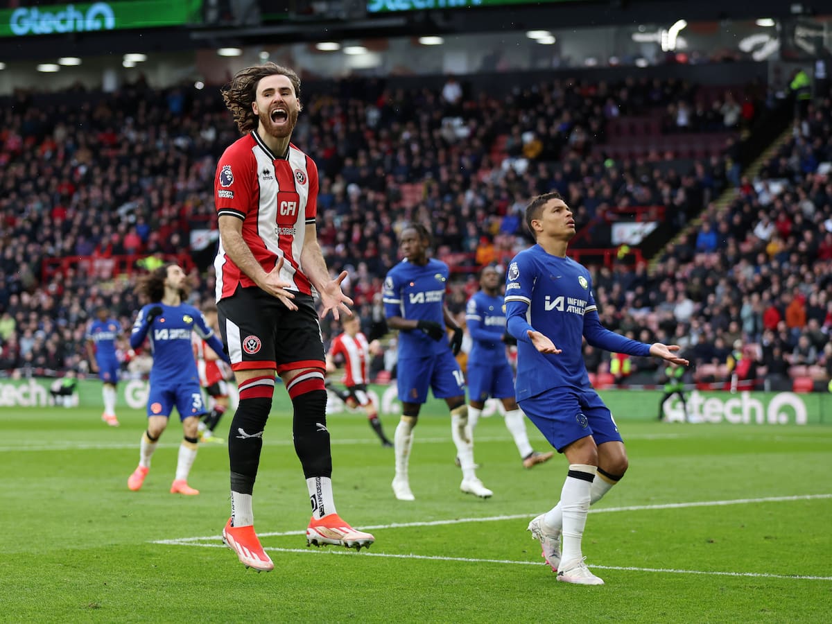 Ben Brereton fue titular en agónico empate del Sheffield United ante Chelsea