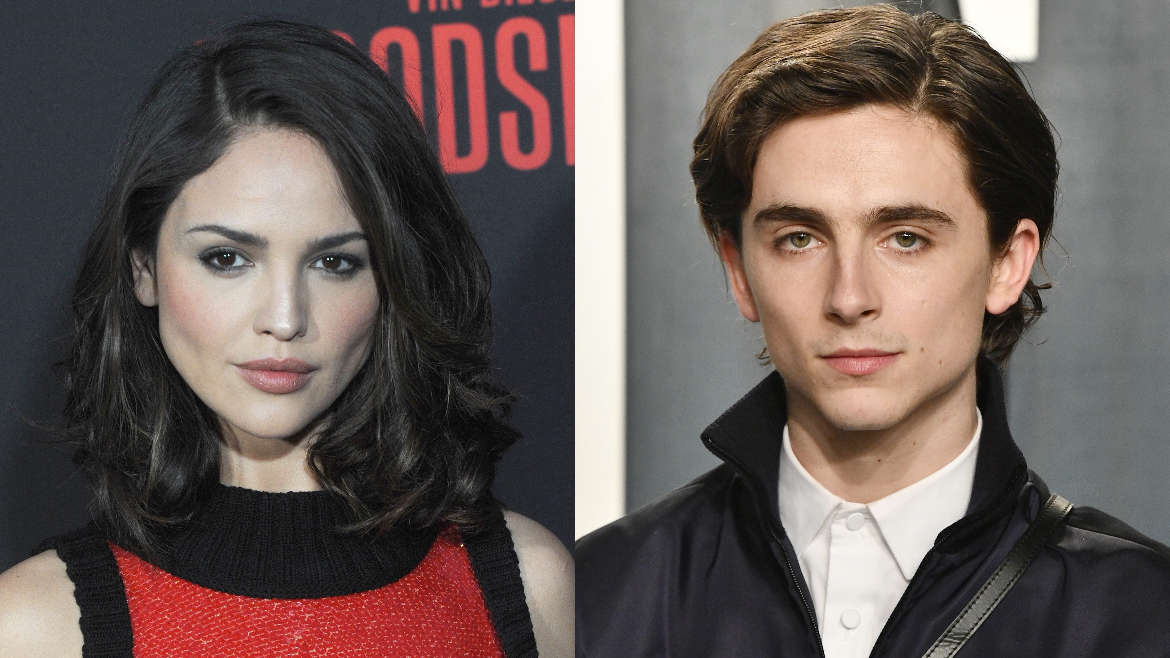 Timothée Chalamet y Eiza González