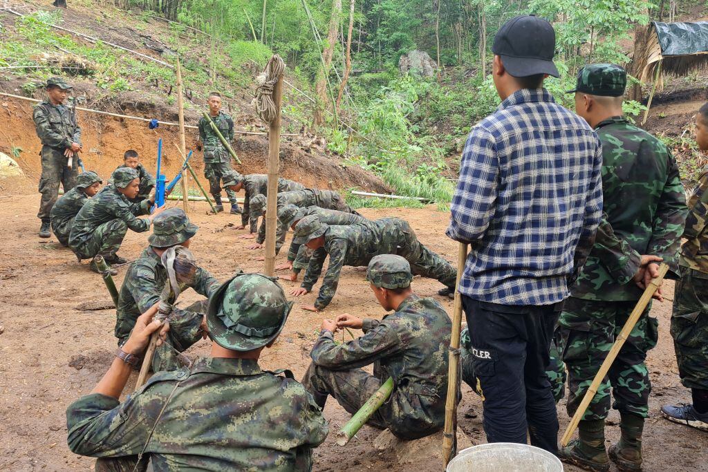 Los rebeldes del Ejército de Liberación Nacional Karen en Myanmar