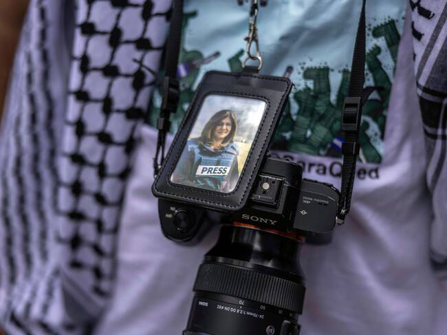 Homenaje a la asesinada periodista palestina Shireen Abu Akleh
