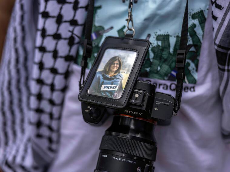 Homenaje a la asesinada periodista palestina Shireen Abu Akleh