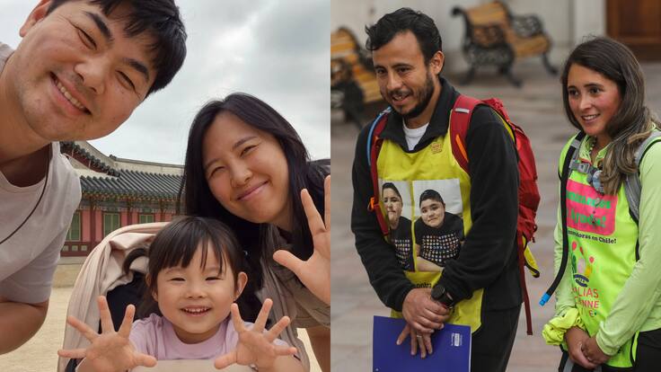 Motivado por caso chileno: padre surcoreano camina 880 kilómetros para ayudar a su hija con distrofia muscular de Duchenne