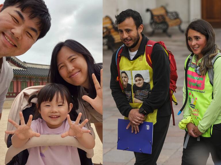 Motivado por caso chileno: padre surcoreano camina 880 kilómetros para ayudar a su hija con distrofia muscular de Duchenne