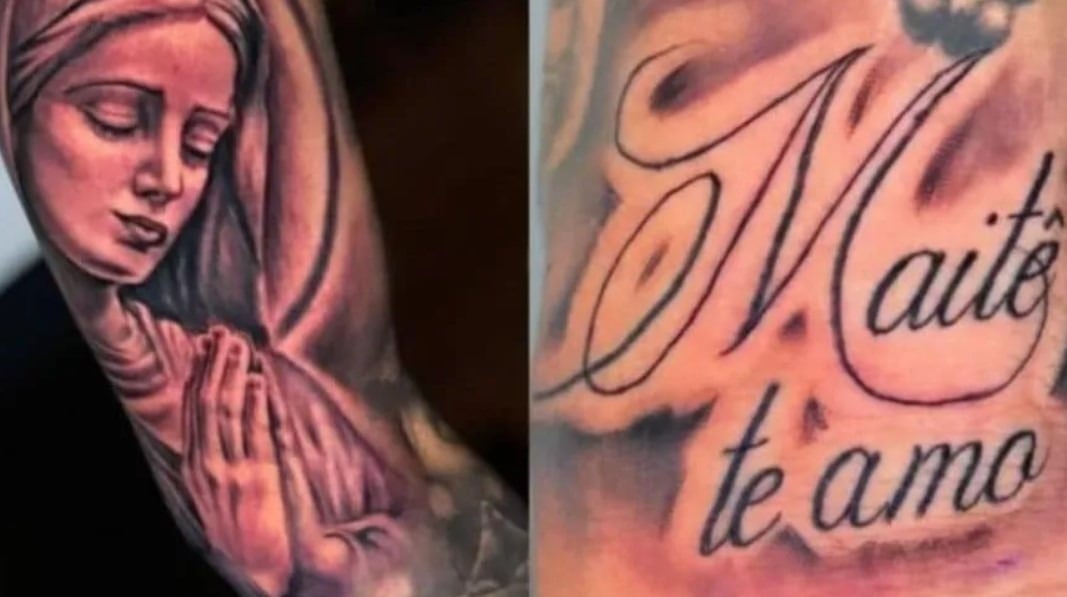 Vinicius Tobias se tatuó el hombre de la hija que estaba esperando, pero al final no era el padre.